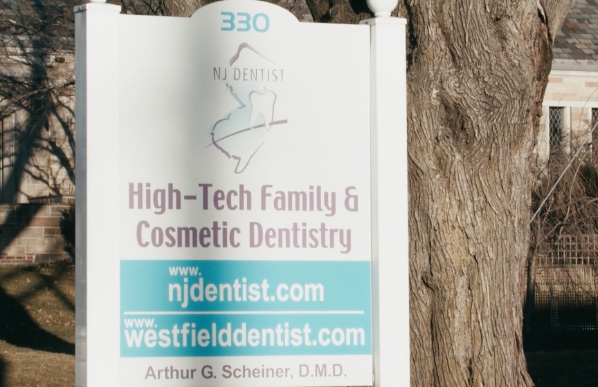High Tech Dentistry roadside sign
