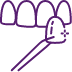 Animated smile during porcelain veneer placement cosmetic dentistry treatment